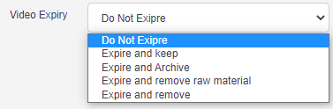 video expiry 2