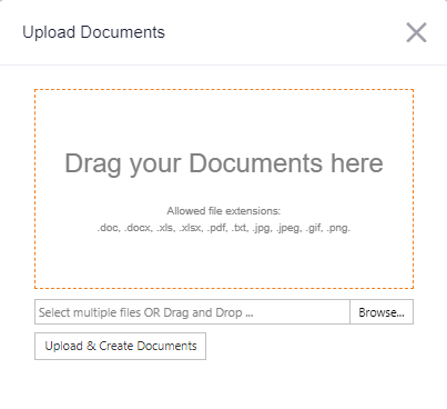 assets upload documents